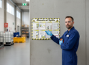 Professional Chemical Spill Poster with Step-by-Step Guide, Wipe-Clean Laminate, and Clear Illustrations for Workplace Safety - A2 Size | BS 7959 | UK