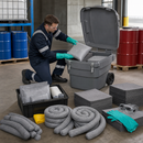 Polyethylene Mobile Emergency Spill Kit with 400L PE Container, Universal Absorbent Materials, for Hazardous Material Management (Pack of 250)