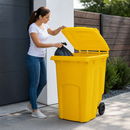 360 Litre Yellow Wheelie Bin for Domestic & Commercial Waste Disposal