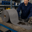 Lightweight Polypropylene Universal Absorbent Roll, 38cm x 45m, 60L Absorption Capacity, 3-Ply, for Maintenance & Repair Work
