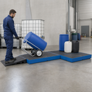 Polyethylene Spill Decking with Removable Grid, 790 x 1500 x 150 mm, 148 L Containment Volume, Load Capacity 800 kg/m², for Safe Chemical Storage