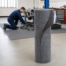 2-Ply Polyester & Polypropylene Floor Protection Roll, 100 cm x 30 m, Liquid-Tight PE Coating, for Heavy-Duty Use