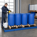 Polyethylene Spill Pallet for 10 x 205 Litre Drums, 580 Litre Containment, with Grid, for Safe Chemical Storage