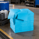 Premium 3-Ply Polypropylene Oil Absorbent Mats, 40 x 50 cm, 161 Litre Capacity, for Industrial Use (Pack of 200)