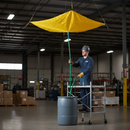 Premium Roof Drip Diverter 7' x 7' - Heavy Duty Vinyl-Coated Fabric with Standard Hose Hook-Up | COSHH | UK