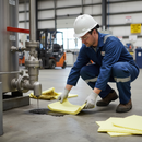 Oil Absorbent Pad | White | Polypropylene | BS 7959 UK | UK