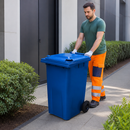 240 Litre Blue Wheelie Bin for Efficient Waste Management