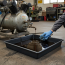 Premium 64 Litre Drip Tray for Vehicle and Machinery Leak Management - Portable and Universal Spill Containment Solution | COSHH | UK