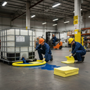 600L Chemical Spill Kit | Wheeled Bin | Yellow Absorbents | COSHH BS 7959 UK | UK