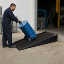 Durable Polyethylene Spill Pallet Ramp with 10° Slope for Safe Loading