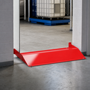 Steel Double Ramp Barrier for Hazardous Substance Containment, 1100 x 700 x 100 mm, for Flood Protection