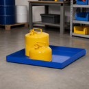 30 Litre Powder Coated Steel Spill Tray, 987 x 600 x 75 mm, for Safe Storage of Hazardous Materials