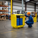Professional Low Profile 2 Drum Hardcover Spill Pallet for All Weather Use with Central Locking Mechanism | COSHH | UK