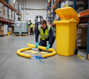 Professional 360 Litre Chemical Spill Kit in Wheeled Bin for Hazardous Spills - Easy to Handle and Deploy | BS 7959 | UK