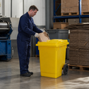 75 Litre Yellow Wheelie Bin for Warehouses & Factories