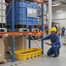 Premium Under Rack Bund for Safe Liquid Storage and Dispensing - 1100 Litre Capacity with Durable Polyethylene Construction | COSHH | UK