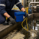 Oil Hose Skimmer with 300mm Immersion Depth, 4 Litre per Hour Capacity, Integrated Timer, for Industrial Use