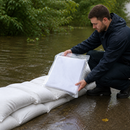 Water-Absorbing Sandless Sandbags for Flood Protection, 600 x 400 x 10 mm (Pack of 5)