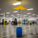 Premium Roof Drip Diverter 7' x 7' - Heavy Duty Vinyl-Coated Fabric with Standard Hose Hook-Up | COSHH | UK