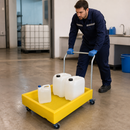 Small Container Trolley for Safe Liquid Transport