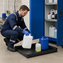 30 Litre Polyethylene Spill Tray for Small Containers, 995 x 595 x 90 mm, for Safe Chemical Storage