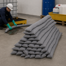 Polypropylene Universal Absorbent Booms, 1.2m Length, 53L Absorption Capacity (Pack of 20)