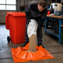 Polyethylene Drain Cover with 3 Empty Sandbags, 80 cm Diameter, for Effective Drain Sealing