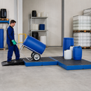 Polyethylene Spill Decking with Removable Grid, 3000 x 1500 x 150 mm, 580 L Containment, for Safe Chemical Storage (Classic-Line)