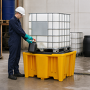 Single IBC Spill Pallet with Removable Grid for Safe Chemical Storage