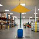 Premium Roof Drip Diverter 15' x 15' with Heavy-Duty Vinyl-Coated Fabric for Effective Leak Management | COSHH | UK