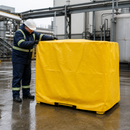 Tarp Cover for 4 Drum Spill Pallet to Protect Drums Outdoors