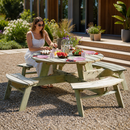 Round Picnic Table for Outdoor Gatherings