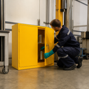 Flammable Storage Cabinet with 21 Litre Sump for Safe Chemical Storage