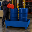 Steel Spill Pallet for 2 Drums with 485L Containment Volume
