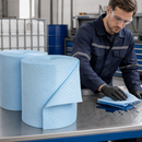 Premium Triple 3-Ply Polypropylene Oil Absorbent Fleece Rolls, 50 cm x 90 m, Absorbs 363 Litres Oil, Ideal for Industrial & Outdoor Use (Pack of 2)