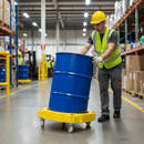 Drum Dolly 205 Litre 725mm x 725mm x 255mm Yellow for Drum Handling