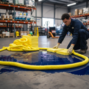 600L Chemical Spill Kit | Wheeled Bin | Yellow Absorbents | COSHH BS 7959 UK | UK