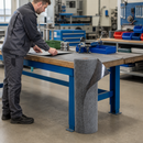 Professional Self-Adhesive Floor Protection Roll, 100 cm x 30 m, Polyester & Polypropylene, for Workbenches & Machinery