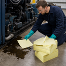 Mediumweight Chemical Absorbent Pads for Spill Cleanup (Boxed, Pack of 100)