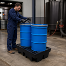 Recycled 2 Drum Spill Pallet for Safe Chemical Storage