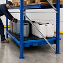 Polyethylene Spill Tray with Removable Grid for Shelving, 800 kg Load Capacity, 235 L Containment Volume (External: 1780 x 1300 x 275 mm), for Safe Hazardous Material Storage