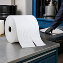 Lightweight Polypropylene Oil Absorbent Fleece Roll, 38 cm x 45 m, 60 L Capacity (Pack of 1)