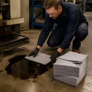Lightweight General Purpose Absorbent Pads for Efficient Liquid Cleanup (Pack of 100)