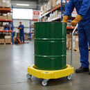 Premium Heavy Duty Drum Dolly for 205L Drums - Lightweight, Sturdy, and Easy to Maneuver with Locking Castors | COSHH | UK