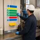Spill Kit Sign for Aggressive Fluids in High Gloss Finish