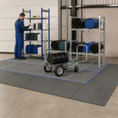 Polyethylene Spill Decking with Removable Grid, 2200 x 790 x 150 mm, 200 Litre Containment, 800 kg Load Capacity, for Safe Storage of Hazardous Materials