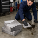 Lightweight General Purpose Absorbent Pads for Efficient Liquid Cleanup (Pack of 100)