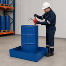 Steel Spill Pallet for 1 x 200 Litre Drum, 235 Litre Containment, Flat Design, for Flammable Liquid Storage