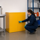 Flammable Storage Cabinet with 21 Litre Sump for Safe Chemical Storage
