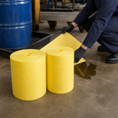 Lightweight Polypropylene Chemical Absorbent Fleece Rolls, 50 cm x 90 m, 328 L Absorption Capacity (Pack of 2)